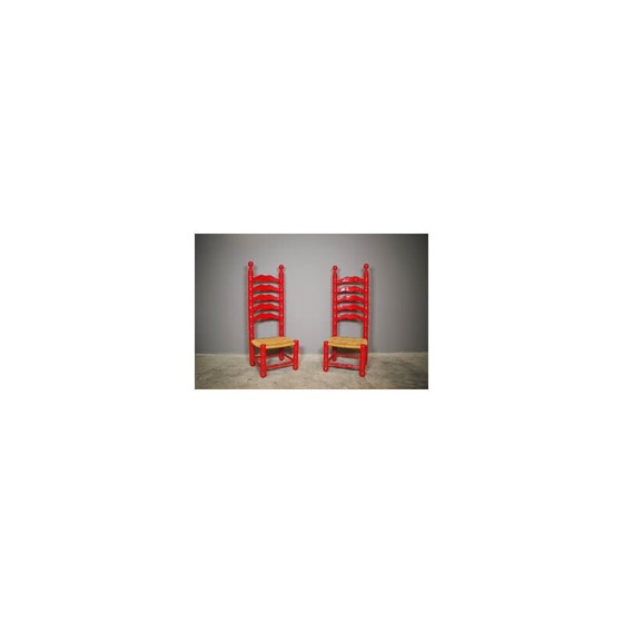 Image 1 of Spanish vintage high chairs, 1940s