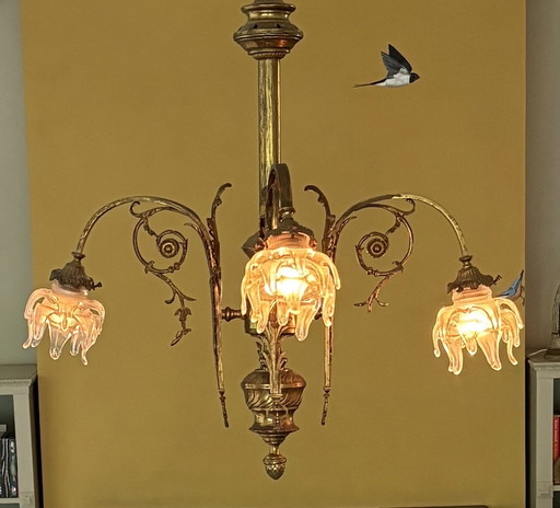 Fantastico lampadario Art Déco