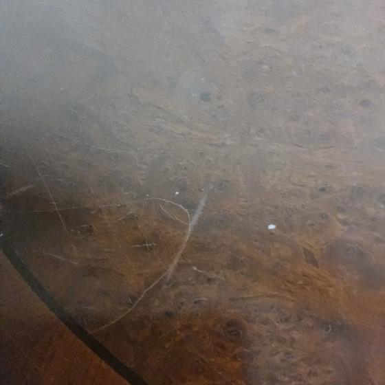 Image 1 of Vintage mahonie houten fineer Edwardian stijl bijzettafel / koffietafel / sidetable