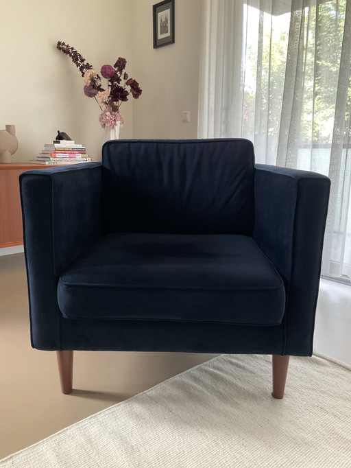 Sofa company Fauteuil en velours