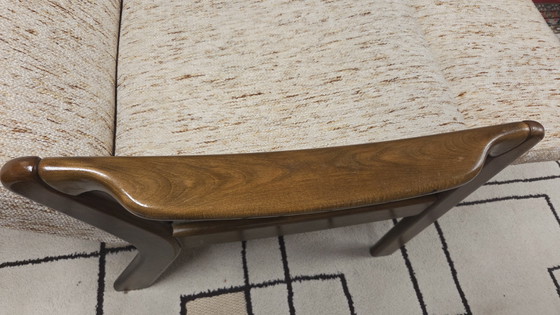 Image 1 of Vintage Scandinavische relaxfauteuil van gebogen hout – jaren 60/70