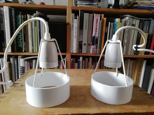 2 x Pakhus pendant lights, designed by Erik Mòeller, manufactured by Louis Poulsen