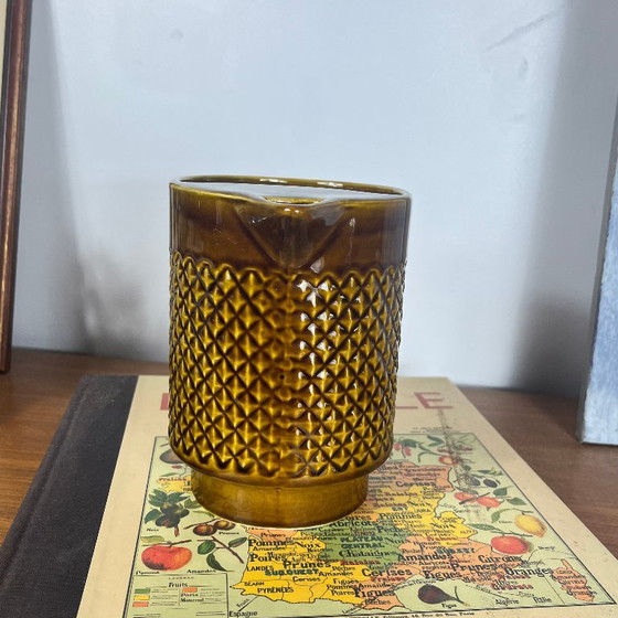Antique Sarreguemines ceramic pitcher – Glass & Decanter (photo 4 of 7)