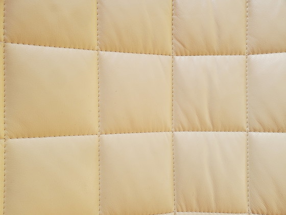 Image 1 of Leolux Volare Stuhl & Hocker in weißem Leder