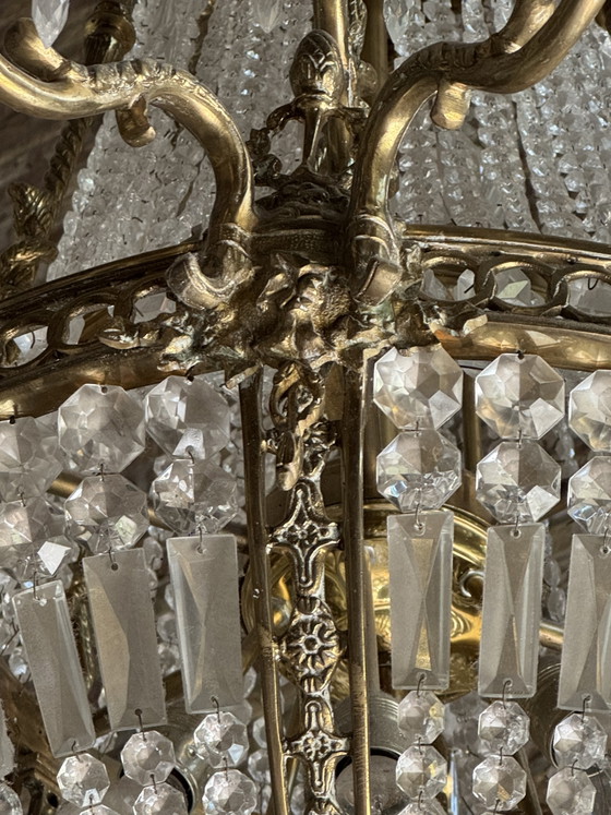 Image 1 of Pièce maîtresse : Lustre ancien original de style Empire français (vers 1800-1820) – État impeccable
