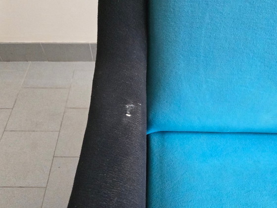 Image 1 of Vintage fauteuil uit 1950, rockabilly wollen jersey, DLG Marco Zanuso Arflex jaren 50