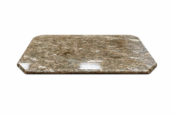 Image 1 of 70's Italian marble coffee table with wooden base