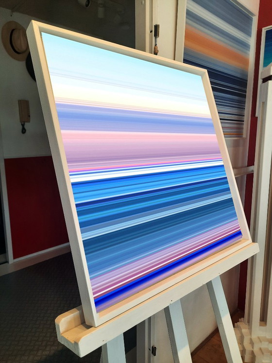 Sealines Blues Before Sunrise – Paintings & Drawings, Plastic (photo 4 of 5)