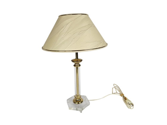 Image 1 of Lucite - vintage table lamp - plexiglass - Hollywood Regency - Germany - 70s