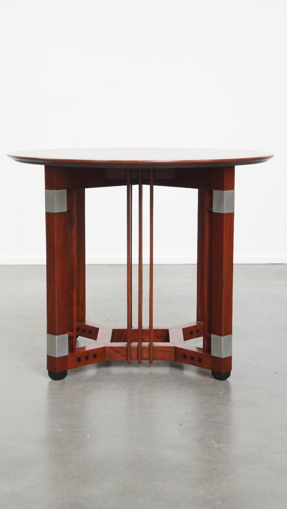 Image 1 of Round Schuitema side table/saloon table from the Decoforma series in Art Deco style