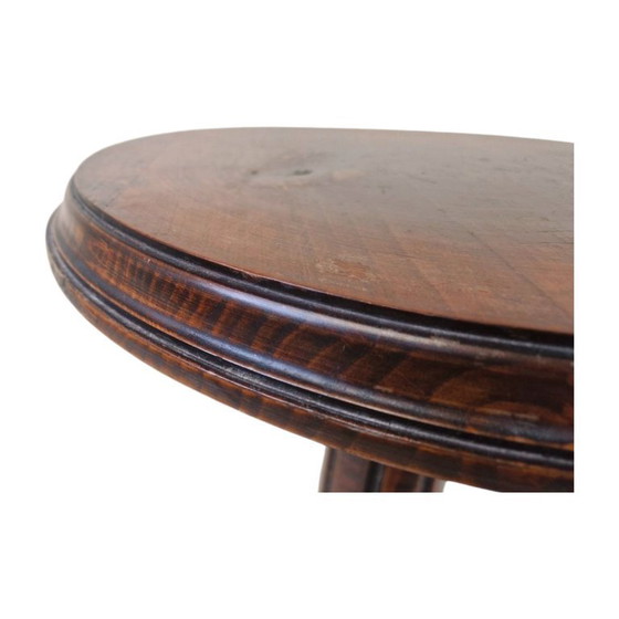 Image 1 of Antique English Mahogany Wooden plant Stand