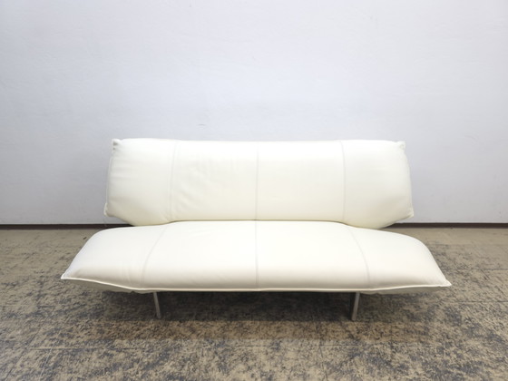 Image 1 of Leolux Tango sofá de diseño de dos plazas blanco crema sofá de cuero Top