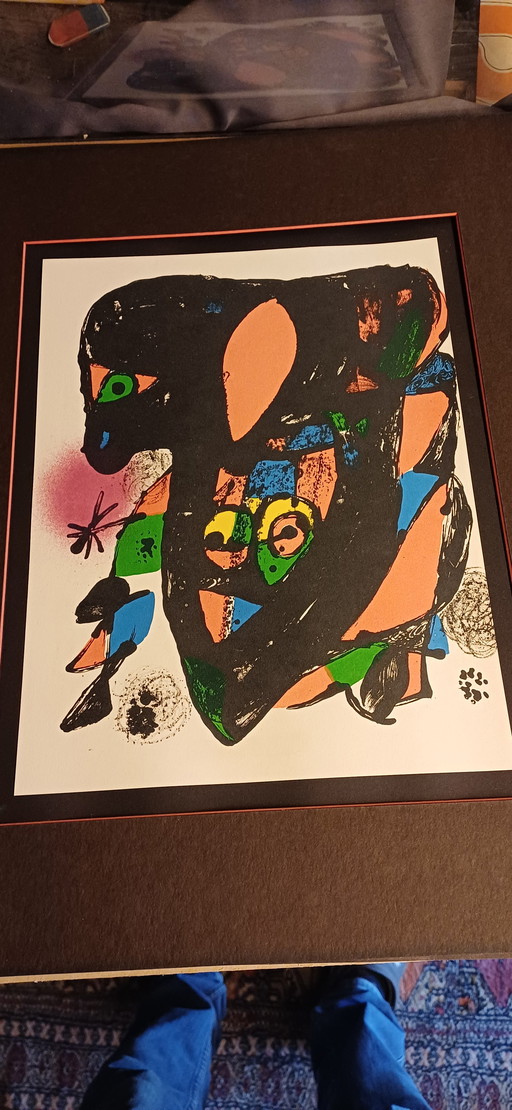 Originele litho van Joan Miro, " lithographs Miro IV