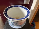 Chinese ceramic plant pot, 30cm wide and 24cm high