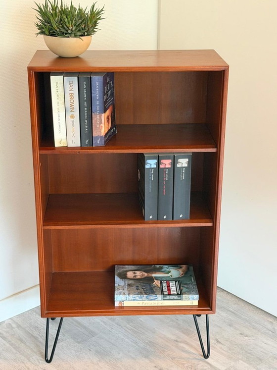 Vintage Formule Kempkes Bookcase | Wall Unit | Shelving Unit, Wood, Orange (photo 7 of 9)