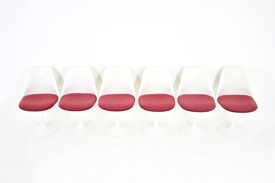 Image 1 of Chaises de salle à manger Tulip par Eero Saarinen pour Knoll International, 1970, ensemble de 6