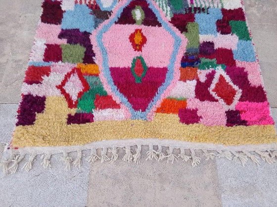 Image 1 of Tapis berberi multicolori in lana 300x150 cm