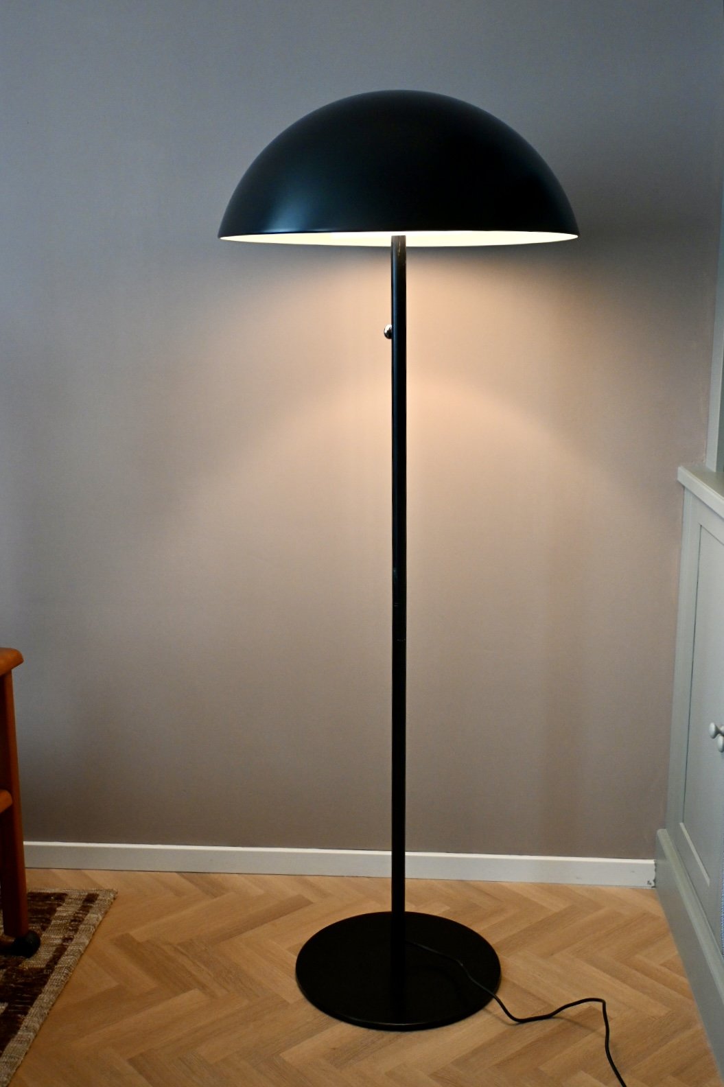 Vintage design floor lamp Ikea 365+ Brasa by A. Nilsson, Mushroom