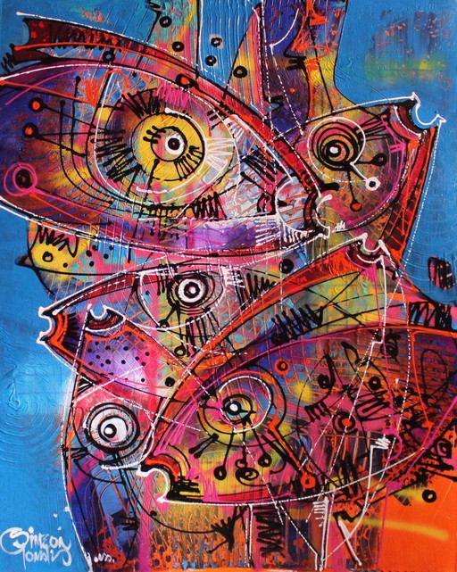 Original work by Siméon Gonzales – Peces del lago Titicaca