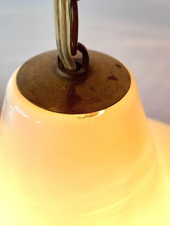 Image 1 of Suspension en verre sérigraphié UFO,1970.