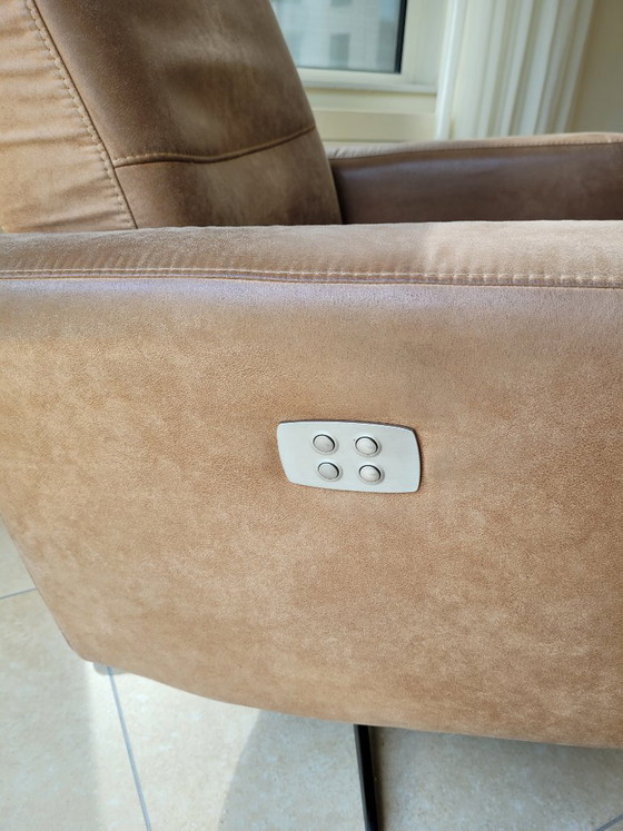 Adjustable Recliner Chair With Battery – Metal, Textile (photo 2 of 5)