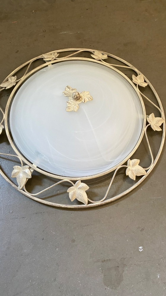 Image 1 of In zeer goede staat, Chericoni Primavera plafond lamp.Het ontwerp combineerd een landelijke en nostalgische uitstraling met kuns