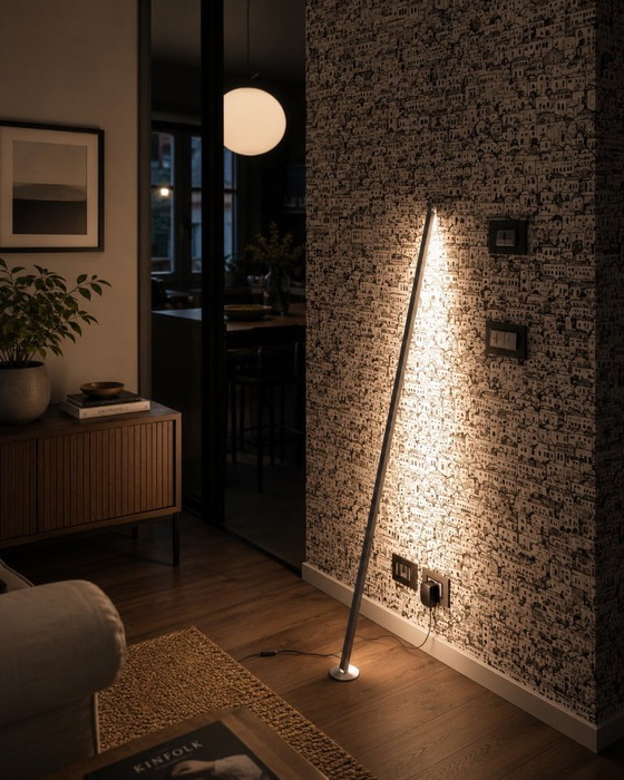Image 1 of Gica Contra Floor Lamp 195 Black by Tommaso Cristofaro