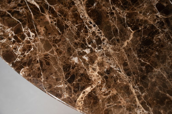 Originele Ronde Knoll Tulip Eettafel (152cm) in Emperador Glanzend in Nieuwstaat!! Eero Saarinen – Marble (photo 7 of 15)
