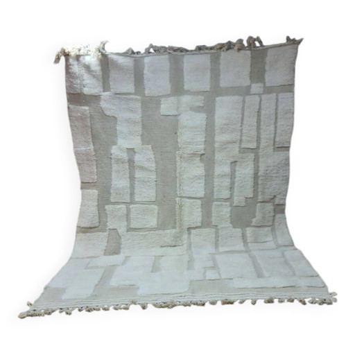 Tapis Beni Mrirt 100% Laine Naturelle – Luxe et Artisanat Berbère 300x200cm