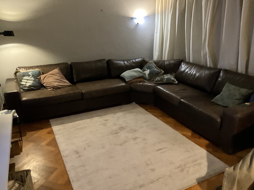 Grote Leren Hoekbank (goossens)