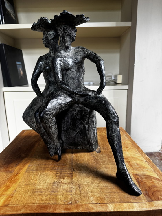Image 1 of Saskia Pfaeltzer – "Bruidspaar" Large Bronze Sculpture (2002)