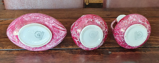 Image 1 of Art Deco vase set NIMY (Belgian pottery ca. 1920)