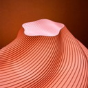Skulpturale Lampe Magda | Komplett in Pink