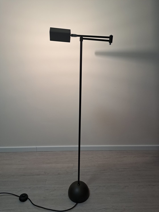 Image 1 of Lampada da terra vintage Soelken, lampada da lettura notarile anni '70