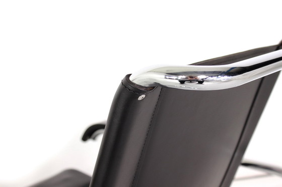 Image 1 of 1A Restored, Early Edition Marcel Breuer B35 / S35L Lounge Chair / Cantilever Chair for Thonet, Leather and Chrome, 1 of 2