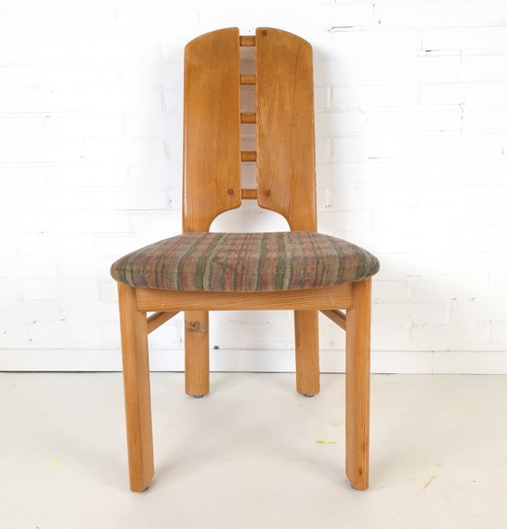 Image 1 of 4x vintage Lübke chairs, Brutalist, 1970s, mid-century