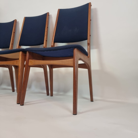 Image 1 of Set of 4 Vintage Danish Design Chairs - Ib Kofod-Larsen