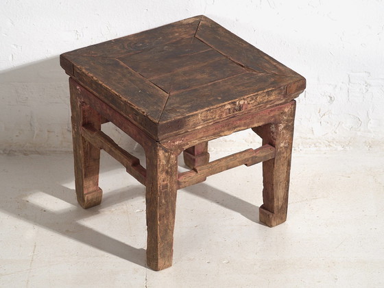 Small antique side table (c.1850) #1, Wood, Brown, Rustic (photo 17 of 22)