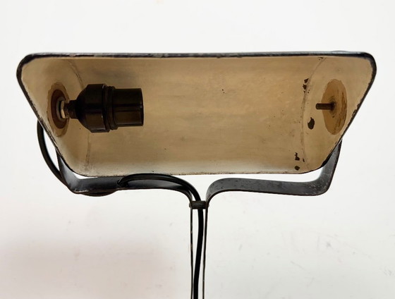 Image 1 of Vintage Duitse zwarte banklamp, jaren 1930