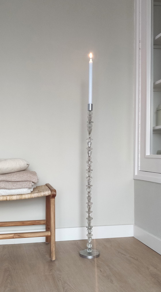 Image 1 of Räder XL Kandelaar 'Lichtgestalt' - Glas & Metaal - 93 cm