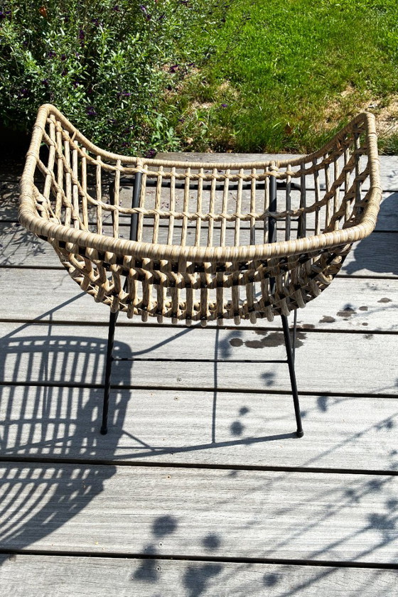 2x Tuin Stoel – Tuinstoelen, Rattan (photo 4 of 7)