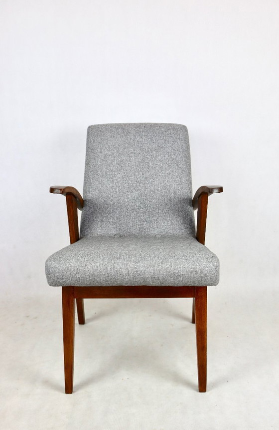 Image 1 of Hellgraue Sessel von Mieczyslaw Puchala, 1970er Jahre, 4 Exemplare