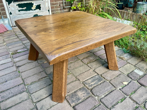 Midcentury Brutalismus Couchtisch – Couchtische, Holz (photo 9 of 9)