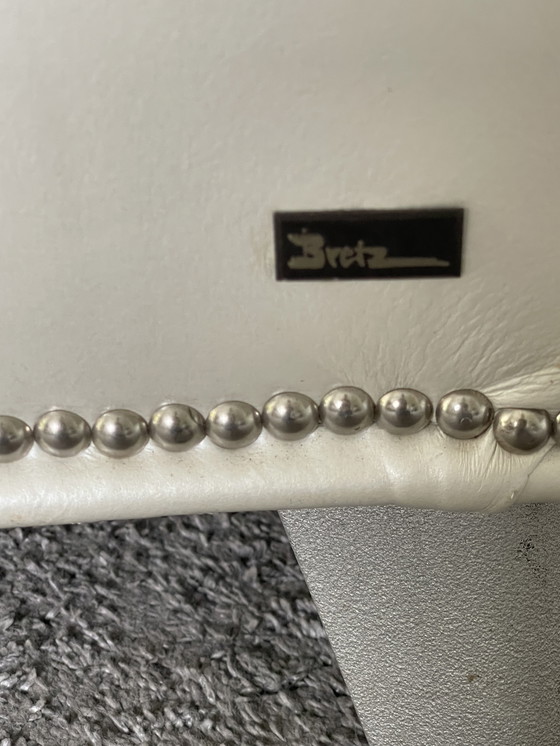 Image 1 of Bretz Gaudi fauteuil wit leer