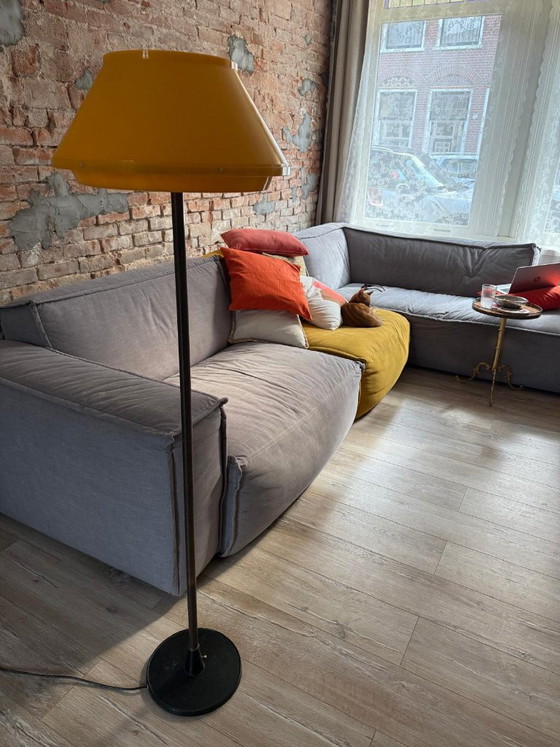 Lampadaire Vintage LYFA Denmark Orange Jaune Space Age – ca. 1960/70 – Metal, Plastic (photo 4 of 9)