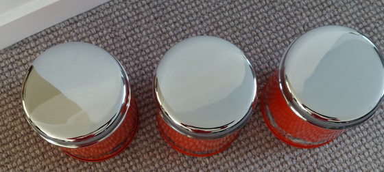 Image 1 of Vintage brabantia voorraaddozen, oranje