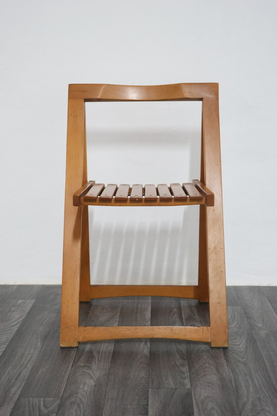 Image 1 of Aldo Jacober For Alberto Bazzani 4 Chairs Mod. Trieste 1960s Vintage Design