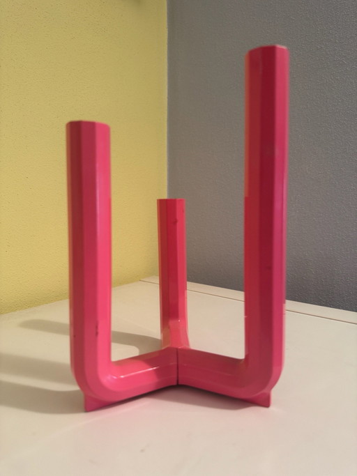 IKEA PS 2017 Portacandele a 3 bracci rosa acceso – Henrik Preutz