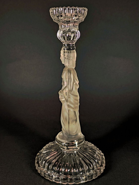 Image 1 of Large torch-style candlestick "The Water Carrier"