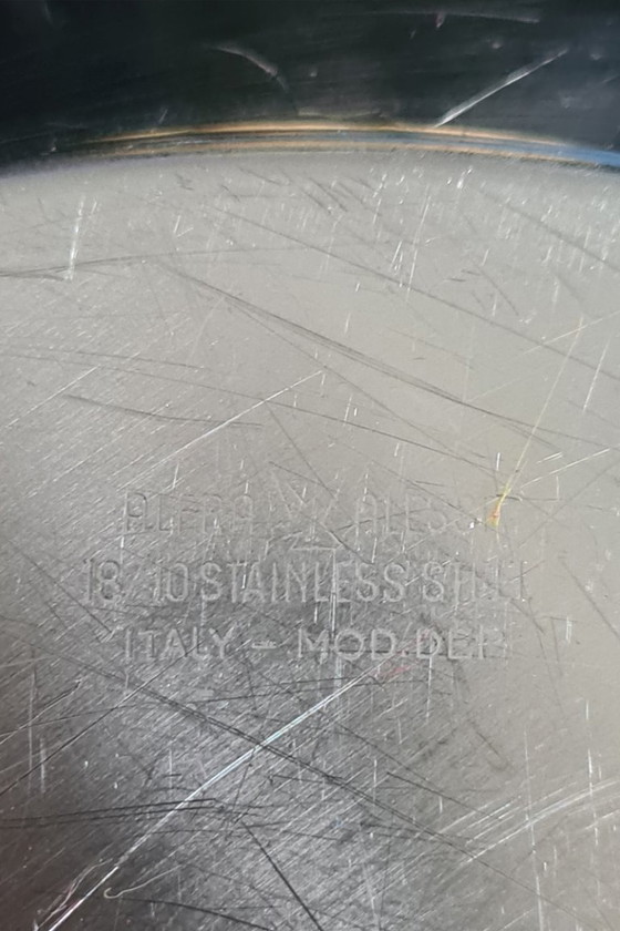 Image 1 of 1x Alessi classic bowl 18/10 stainless steel – bread basket